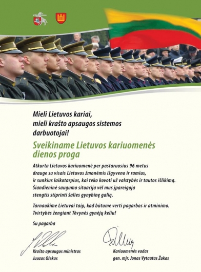 LKV sveikinimas