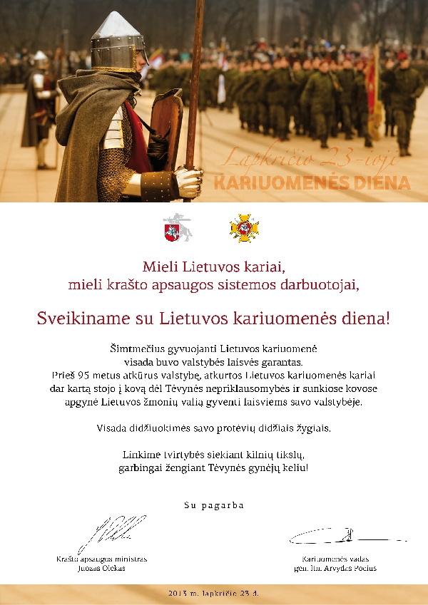 KAS sveikinimas